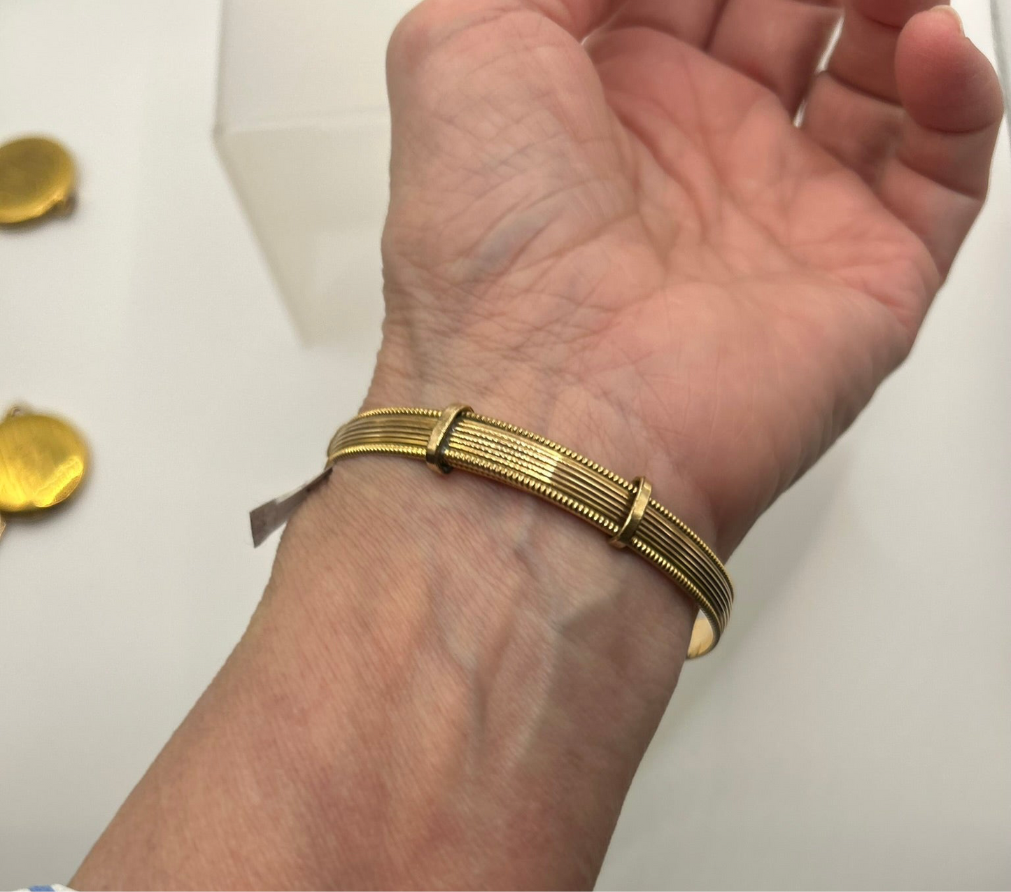 Katie Antique Engraved Bracelet