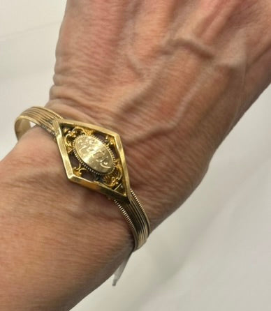 Katie Antique Engraved Bracelet