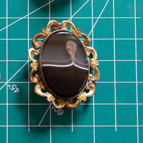 Agate Brooch