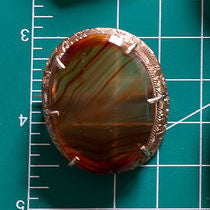Translucent Agate Brooch