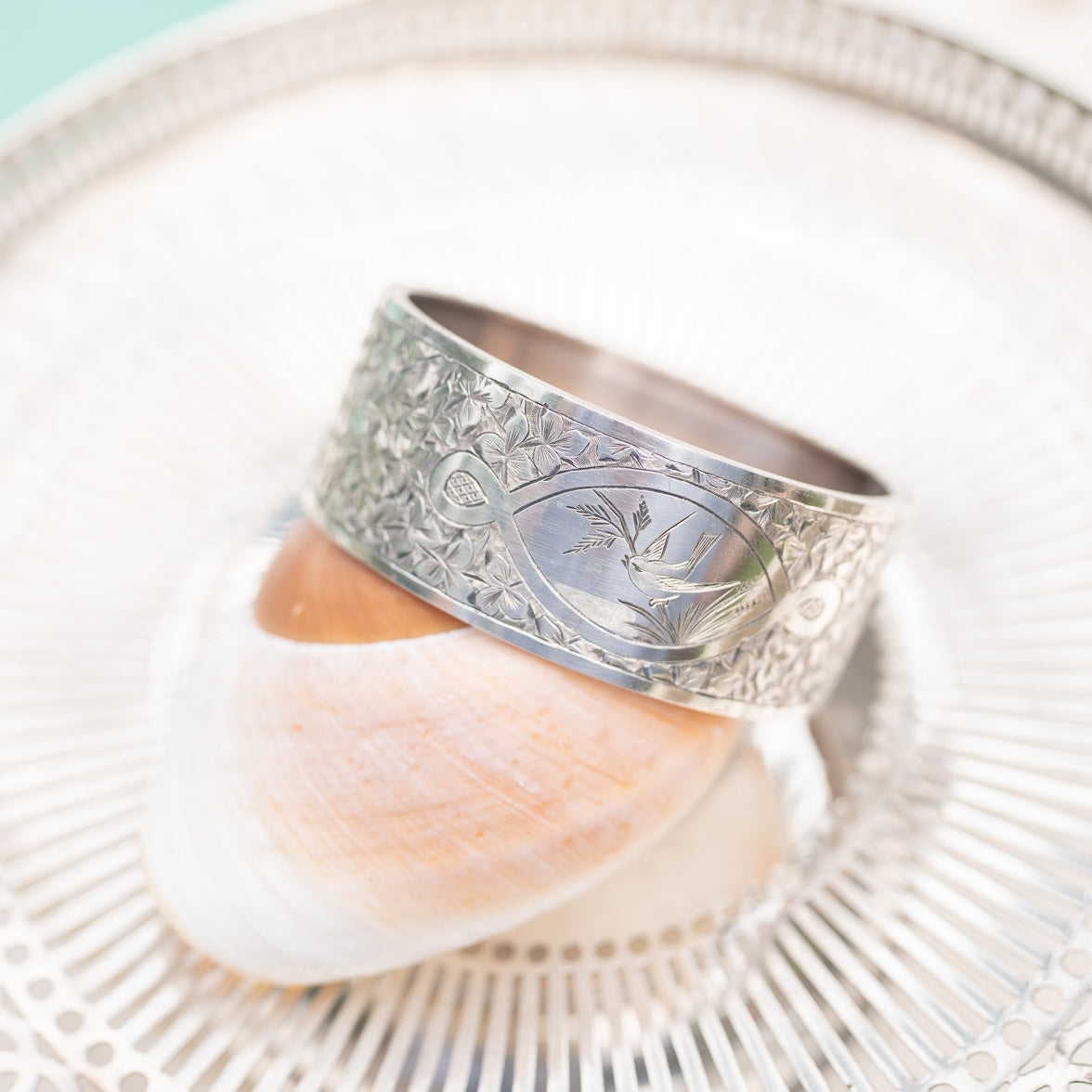 Antique Victorian Sterling Cuff Bracelet