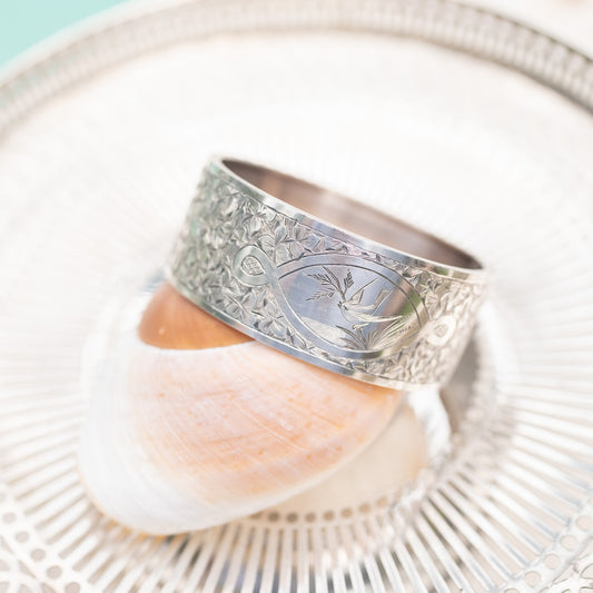 Antique Victorian Sterling Cuff Bracelet