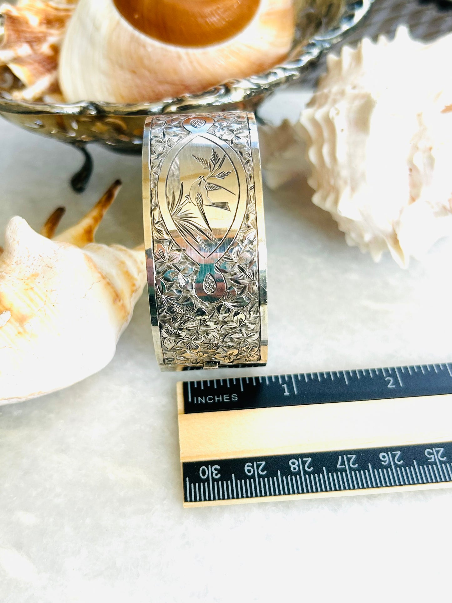 Antique Victorian Sterling Cuff Bracelet
