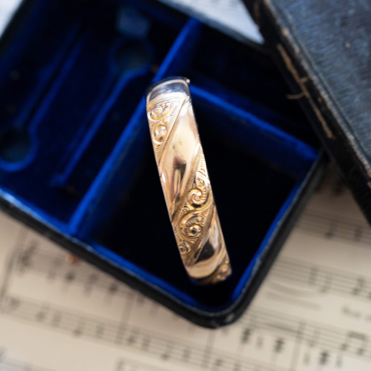 Ribbon Antique Gold-Filled Bracelet