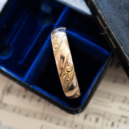 Ribbon Antique Gold-Filled Bracelet
