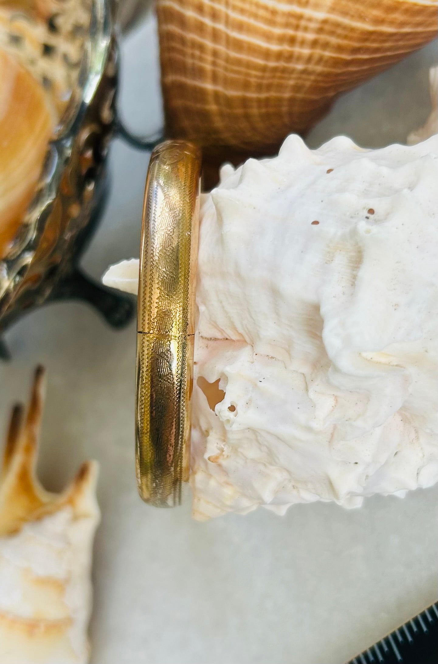 Floral Gold-Filled Narrow Bracelet