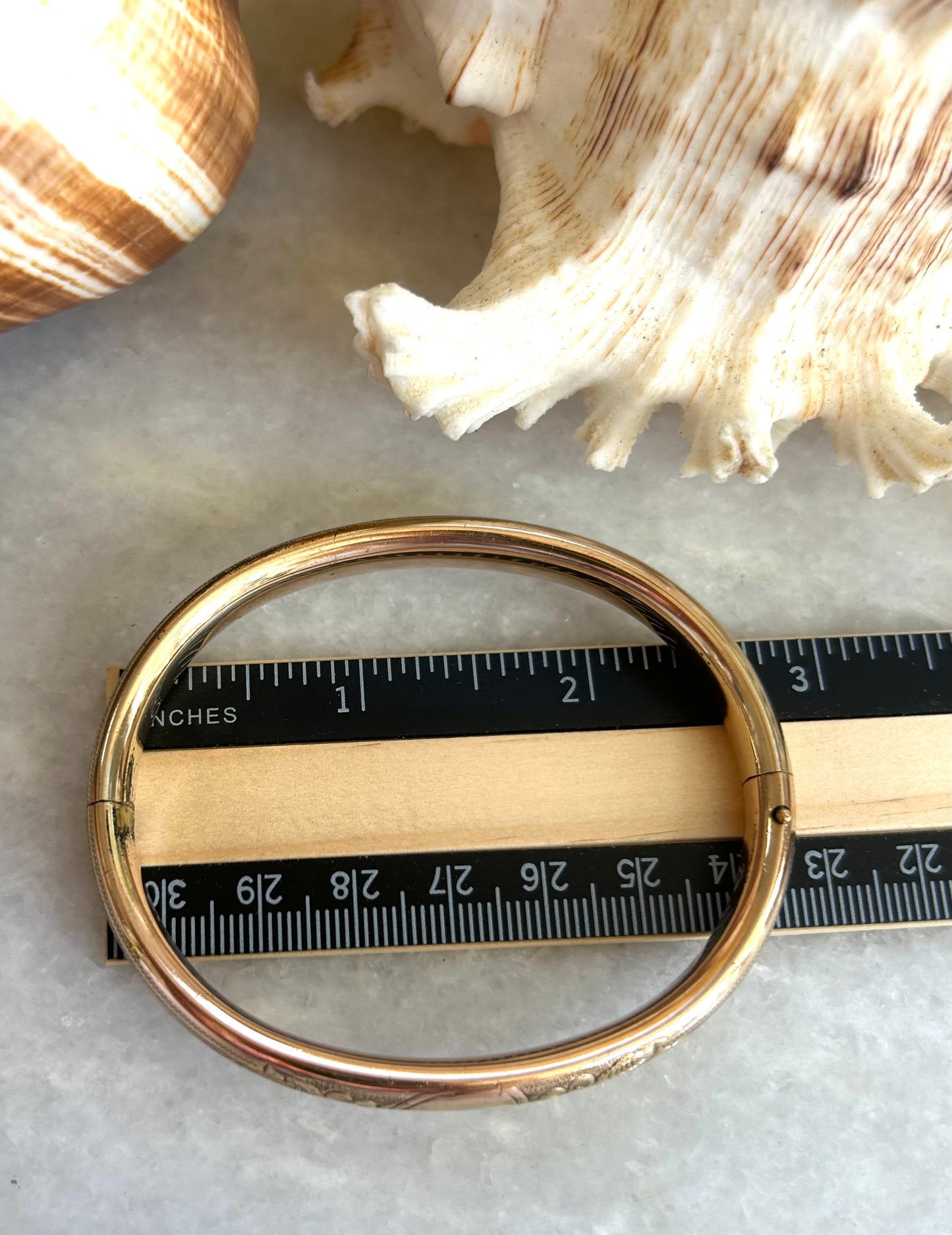 Floral Gold-Filled Narrow Bracelet
