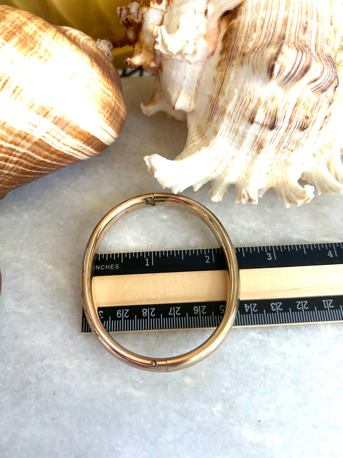Floral Gold-Filled Narrow Bracelet