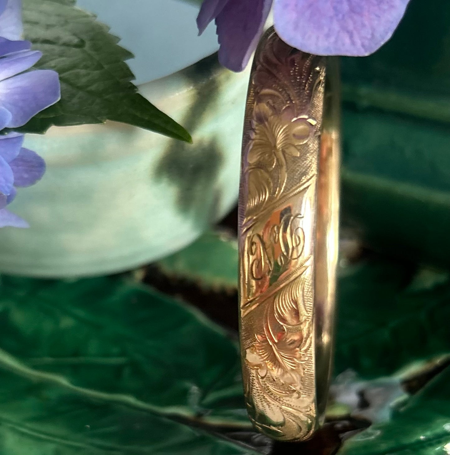 DN Engraved Antique Bracelet