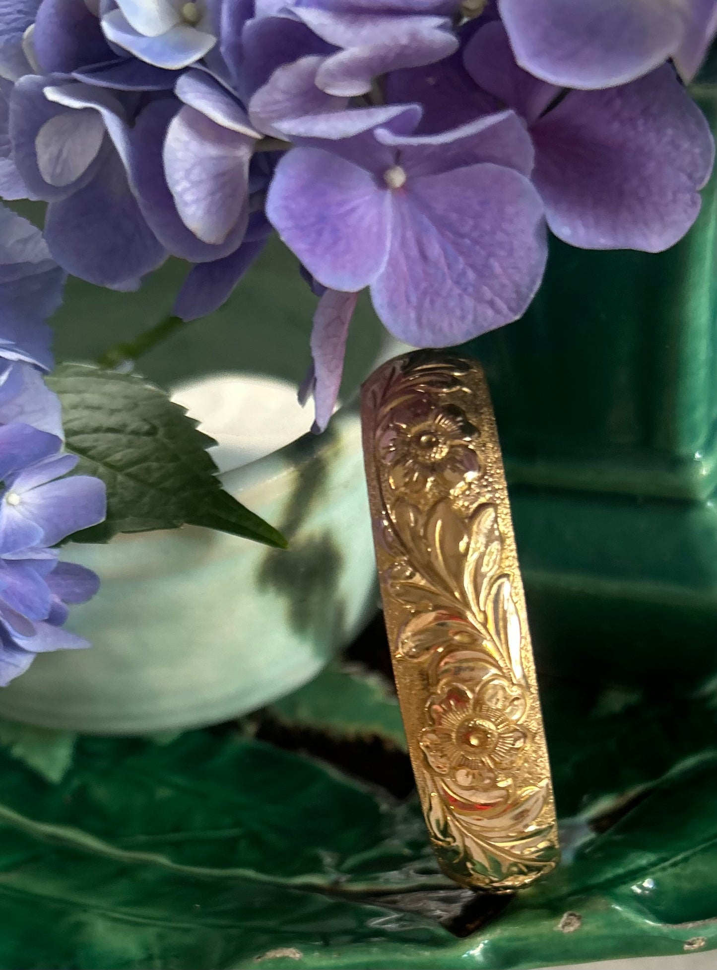 "Ada" Gold-Filled Repousse Bracelet