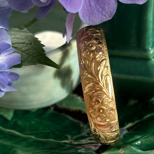 "Ada" Gold-Filled Repousse Bracelet