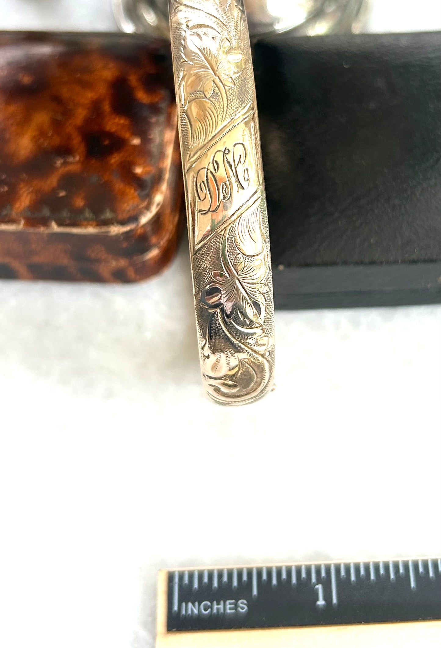 DN Engraved Antique Bracelet