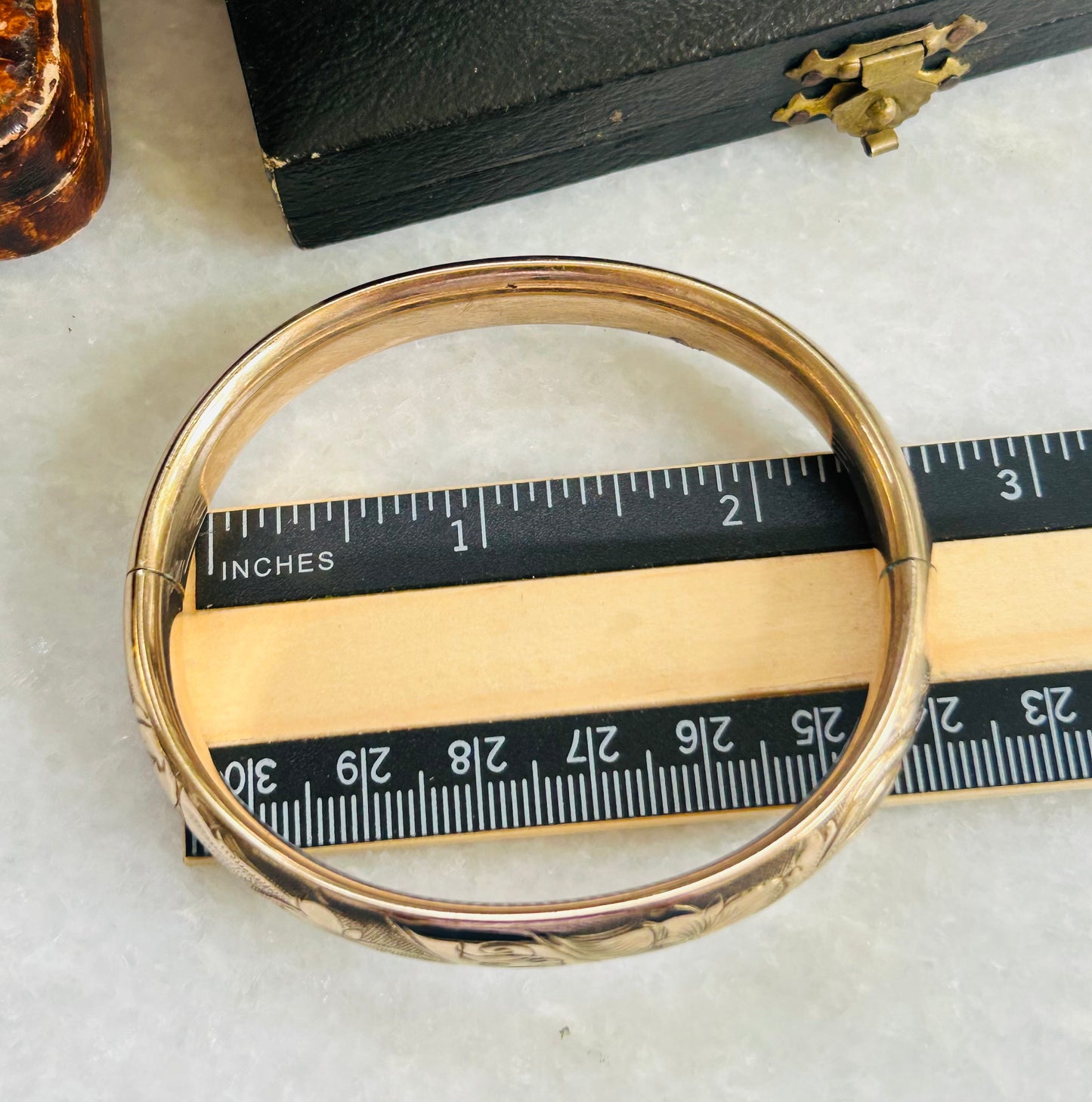 DN Engraved Antique Bracelet