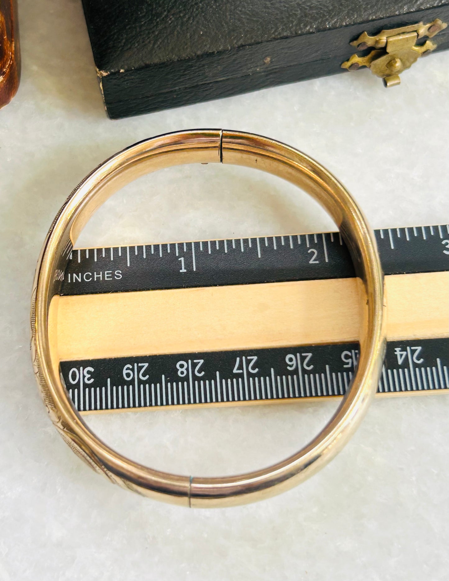 DN Engraved Antique Bracelet