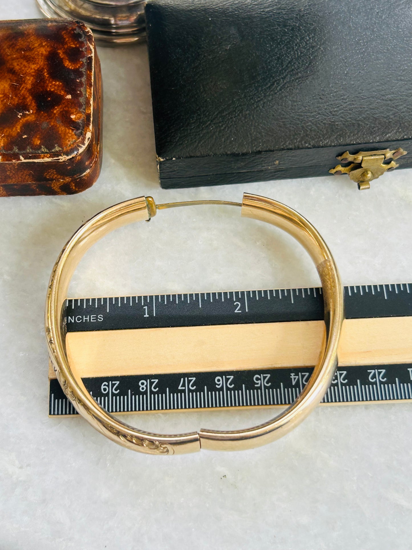 HWS-MEK Engraved Antique Bracelet