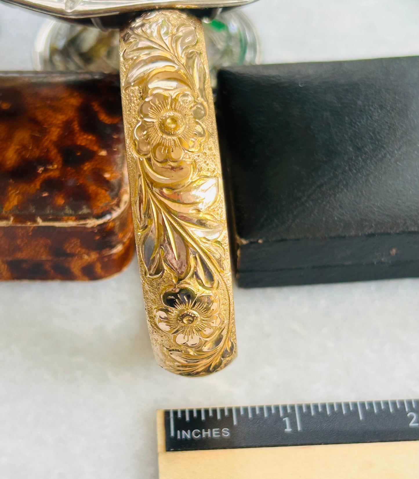 "Ada" Gold-Filled Repousse Bracelet