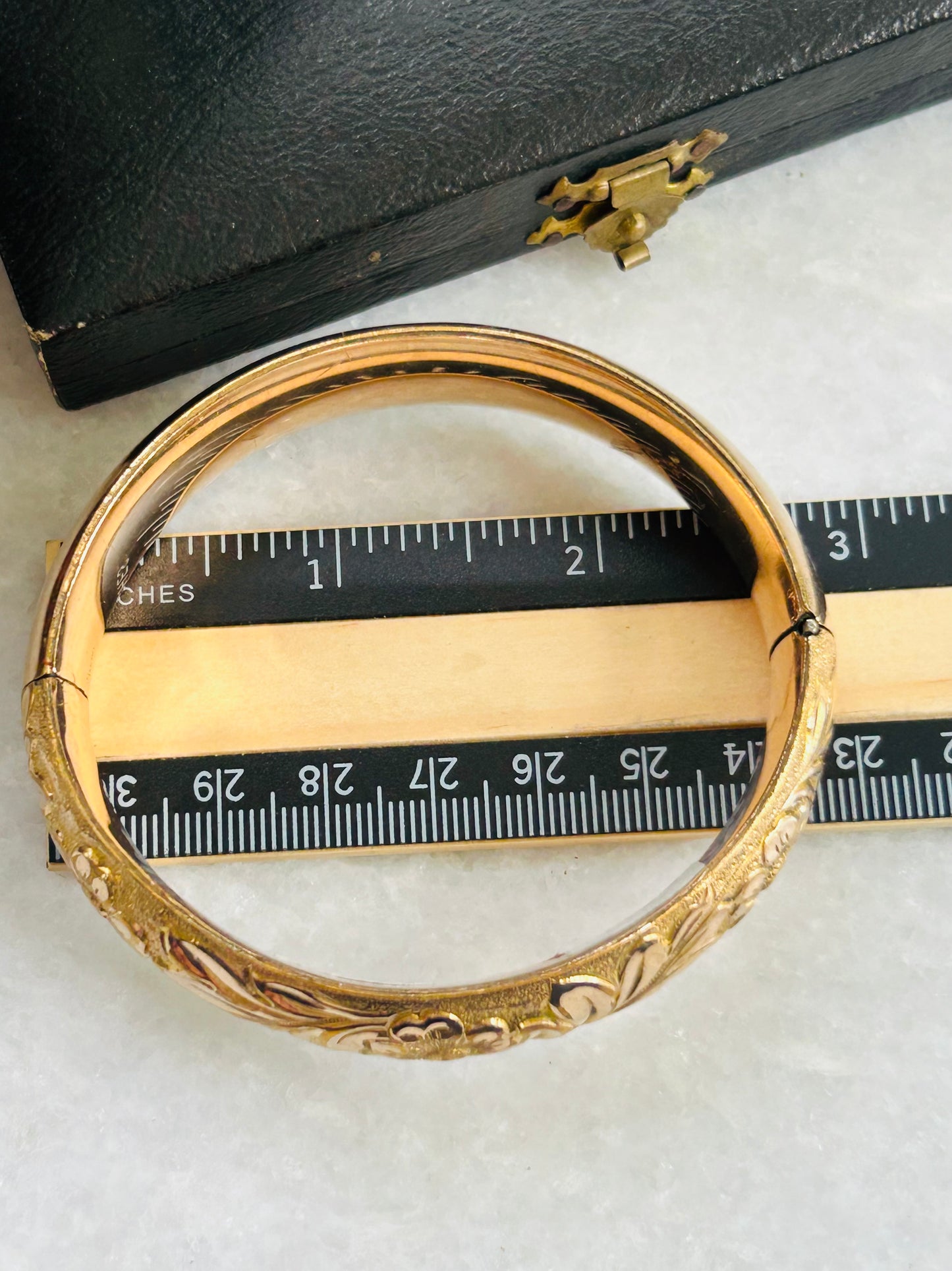 "Ada" Gold-Filled Repousse Bracelet