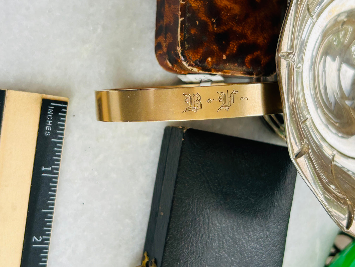 BV Engraved Antique Bracelet