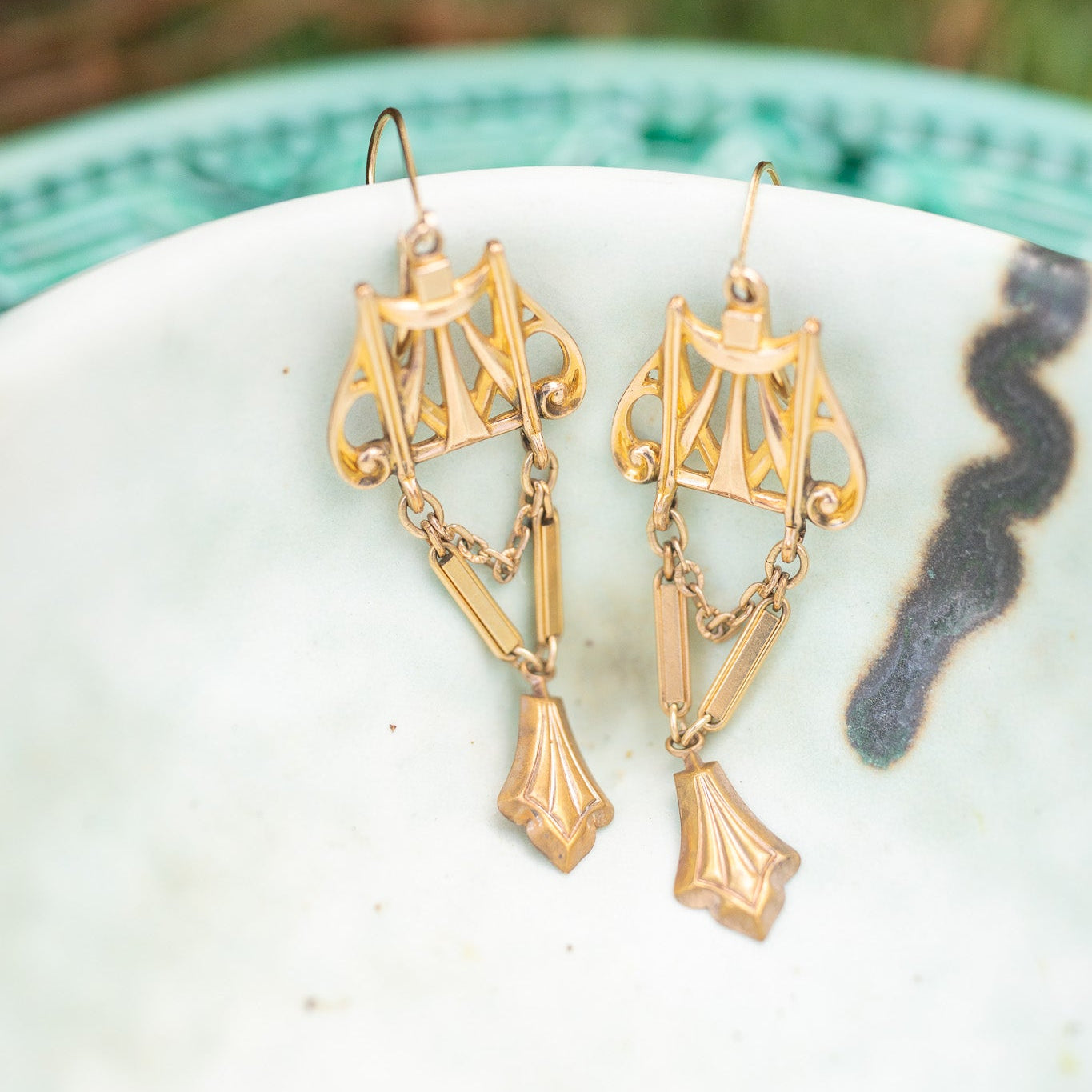 Watch Chain Gold-Filled Earrings