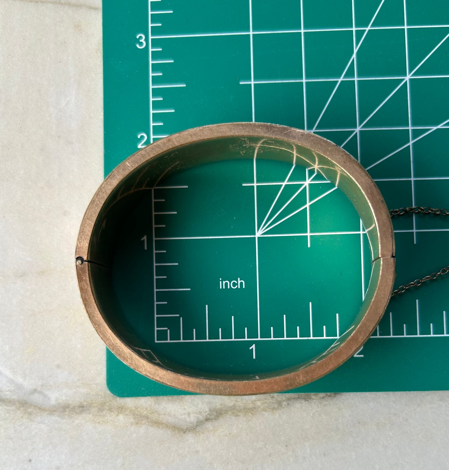 Taille De Epargne Etched Enamel Bracelet
