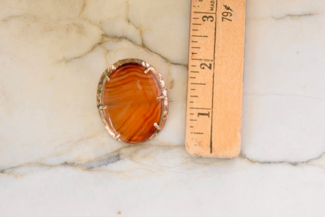 Translucent Agate Brooch
