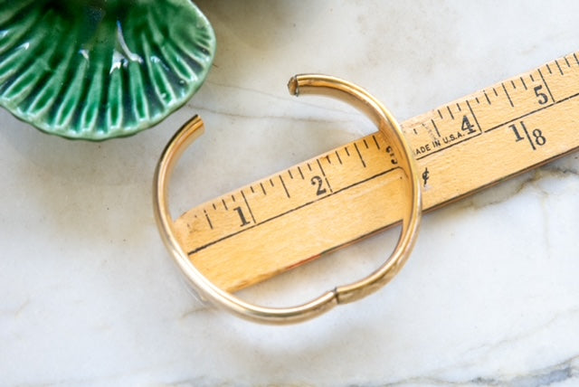 Gold-Filled Embossed Pattern Bracelet