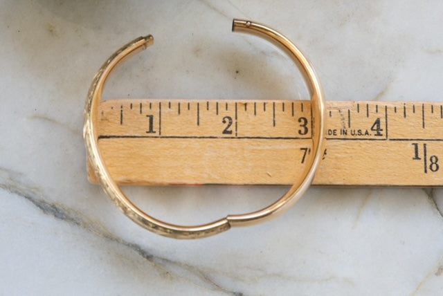 Floral Scroll Gold-Filled Bracelet