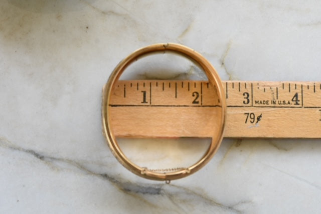 Engraved Taille D'épargne Gold-Filled Bracelet