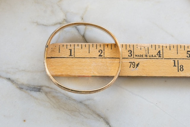 Gold-Filled Repouse Shell & Floral Bracelet