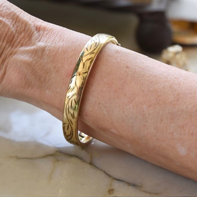 Etched Gold-Filled Bracelet