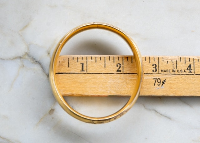 Floral Accents & Linear Spacer Gold-Filled Bracelet