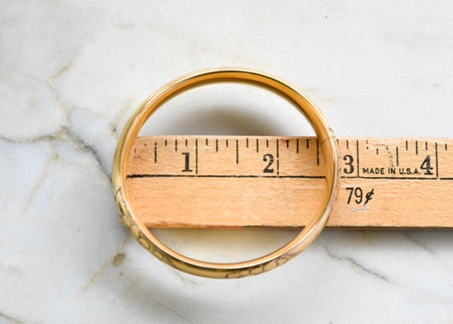Floral Accents & Linear Spacer Gold-Filled Bracelet