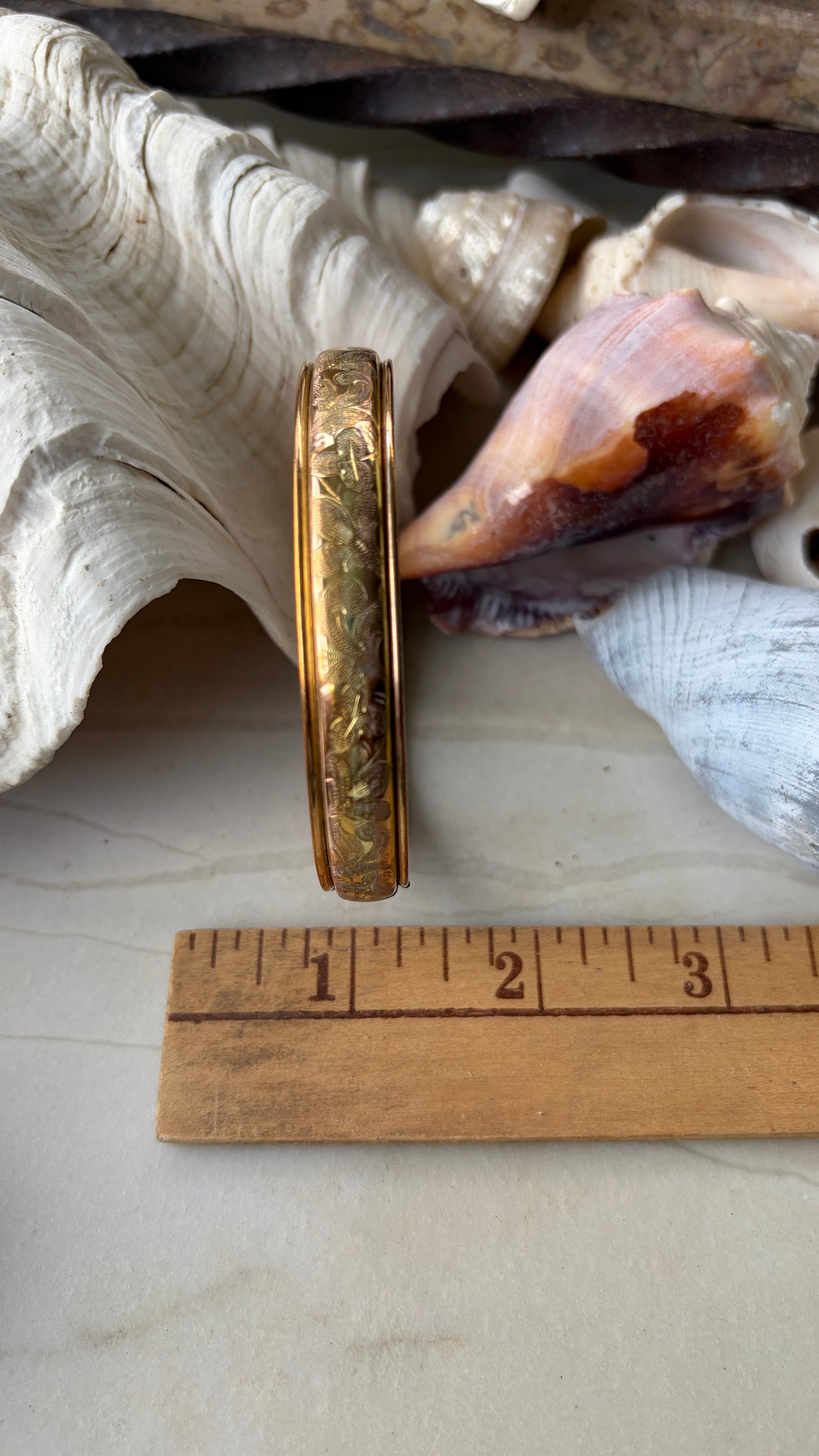 "Dora 1914" Engraved Gold-Filled Bracelet