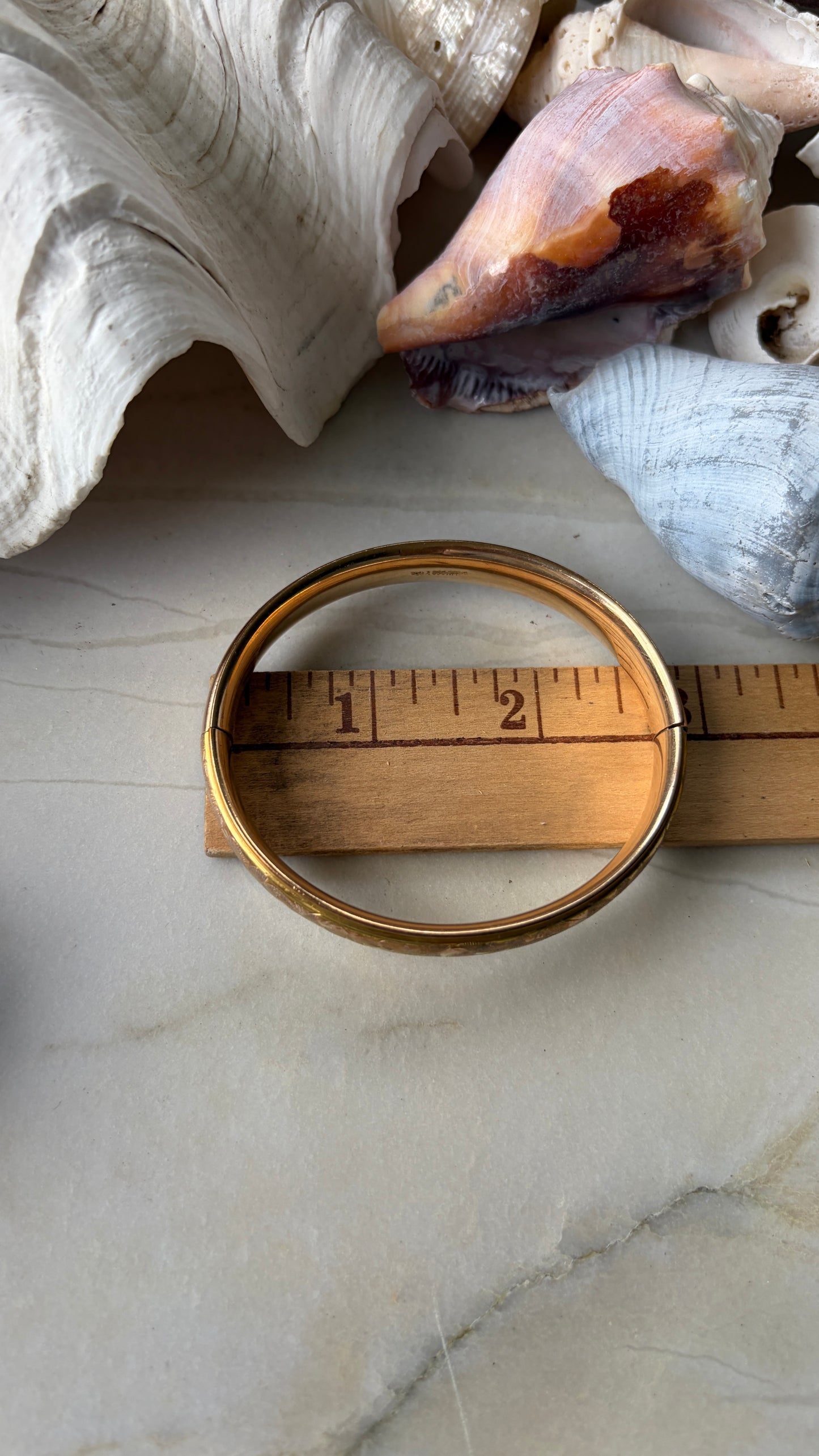 "Dora 1914" Engraved Gold-Filled Bracelet
