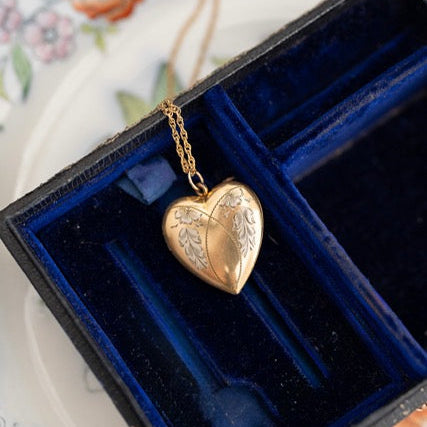 Etched Two Tone Locket
