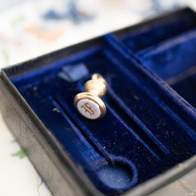 Initials Wax Seal Gold-Filled Fob