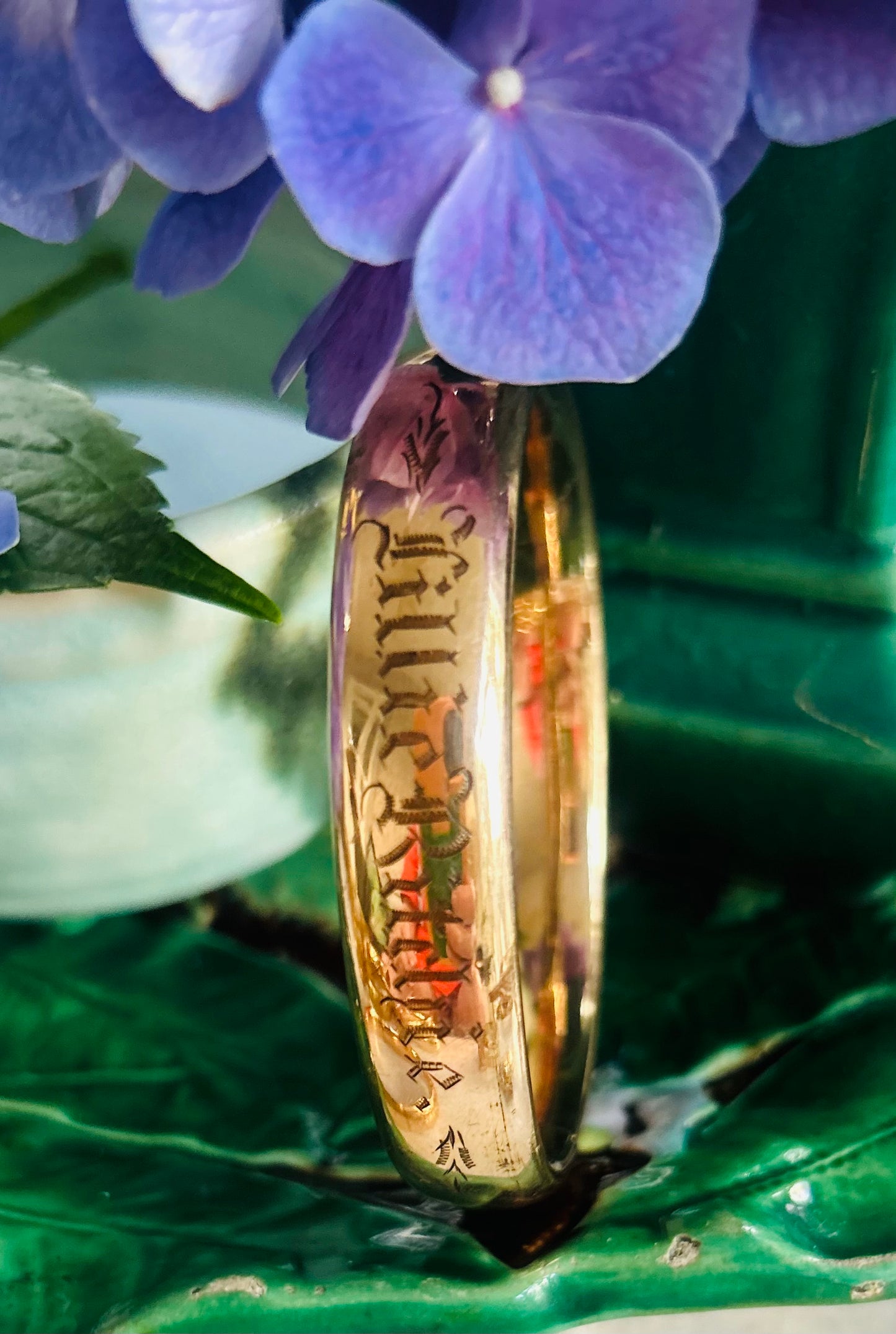 Lillian Ritchie Engraved Antique Bracelet
