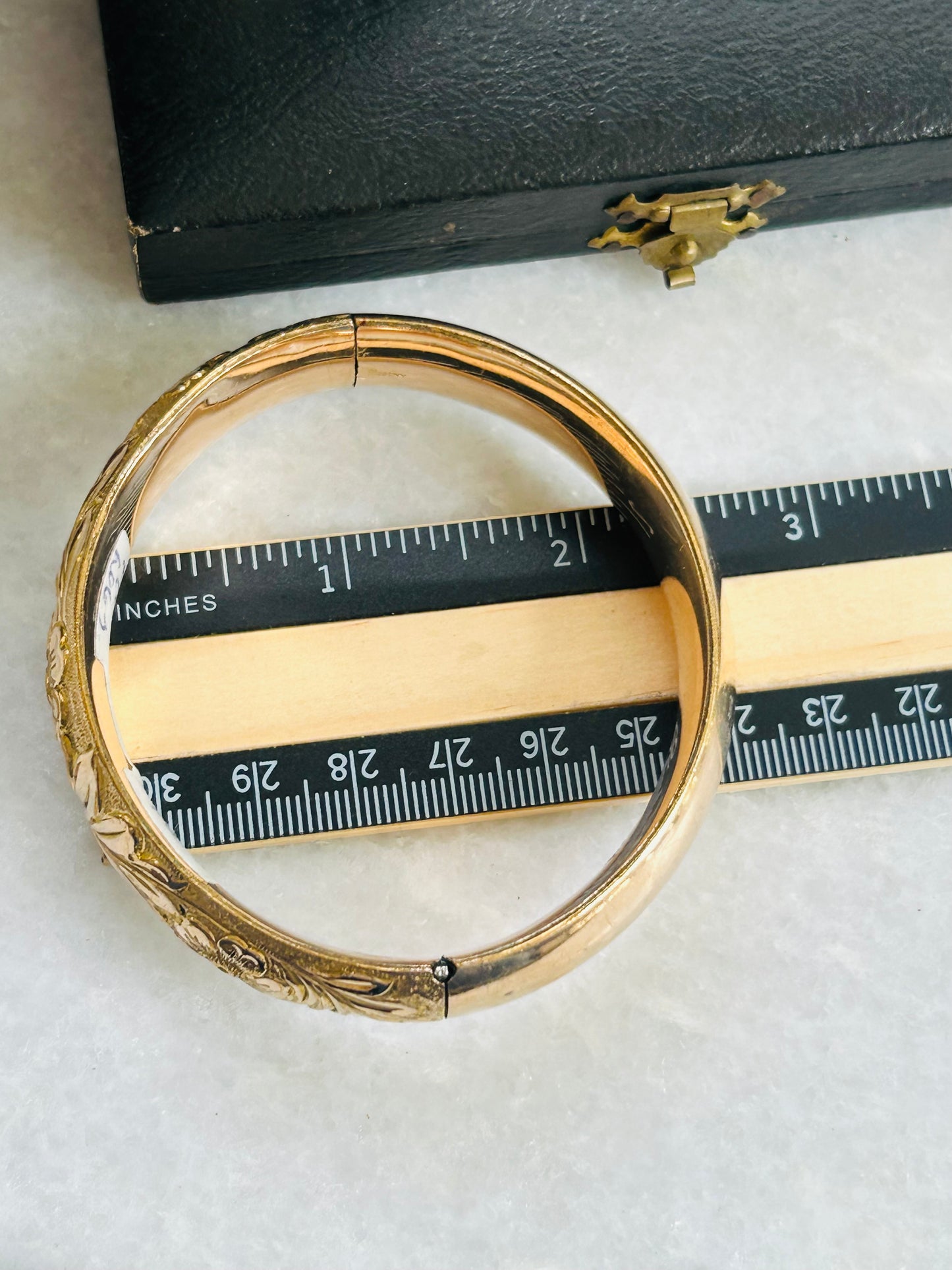 "Ada" Gold-Filled Repousse Bracelet
